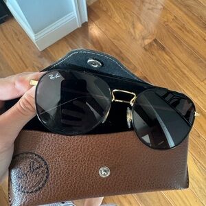 Black and gold RAYBAN sunglasses